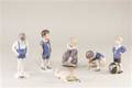Kgl. P.  Bing og Grøndahl. Seks figurer af porcelæn 6