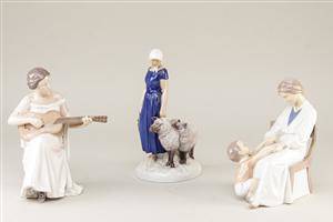 Bing og Grøndahl, tre porcelænsfigurer 3