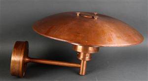 Poul Henningsen. PH 4,53 udendørslampe af kobber   