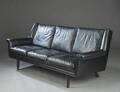 Dansk Møbelproducent. Tre-pers. sofa, læder