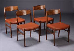 Dansk møbelproducent. Spisestole, palisander 4