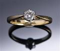 Solitairering, ca 0.25 ct