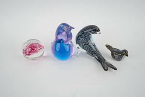 Figuriner, 4 s, glas 