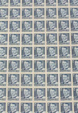 Danmark samling helark på ialt 74stk. samt lidt rester m.m.