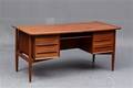 Dansk møbelproducent Fritstående skrivebord, teaktræ
