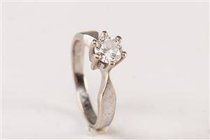 Solitairering ca. 0,65 ct.