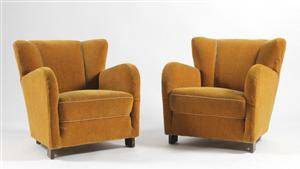 Par lænestole, dansk møbeldesign, 1940erne 2
