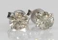 Par brillantørestikker, ca. 0.94 ct. 2