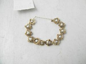 Armlänk, 18k. med pärlor