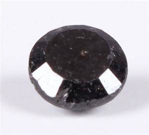 Uindfattet sort diamant, ca. 1.19 ct