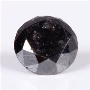 Uindfattet sort diamant, ca. 1.18 ct