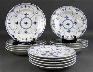 Kgl. P. Royal Copenhagen  Musselmalet halvblonde service af porcelæn 14