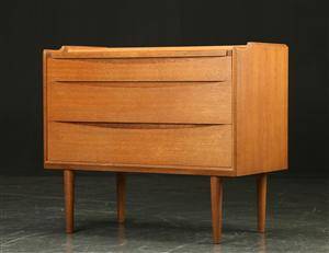 Kommode  skinkebord, eg, 1950erne, dansk møbeldesign