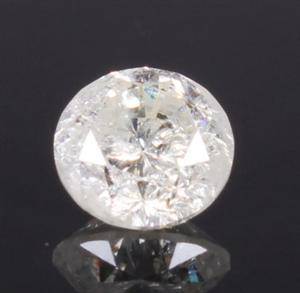 Uindfattet diamant, ca. 0.58 ct