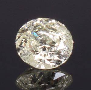 Uindfattet diamant, ca. 0.56 ct