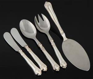 Carl M. Cohr. Saksisk serveringsdele med skafter af sølv 5