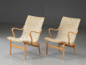 Bruno Mathsson. Par lænestole model EVA 2 