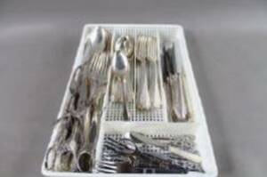 Blandade bestick i nysilver 