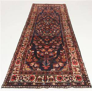 Handknuten äkta matta, Hamadan, 305x107 cm