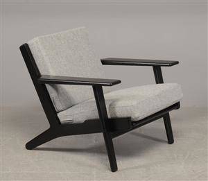 H. J. Wegner lænestol model 290, sortlakeret