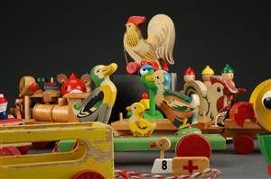 Samling legetøj af træ, Brio m.fl.