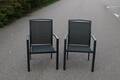 Trädgårdsstolar i aluminium, 1 par
