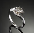 Diamantring, i alt ca. 0,80 ct.