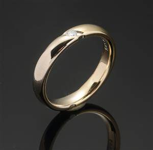 Tofarvet alliancering  med brillant. Scrouples