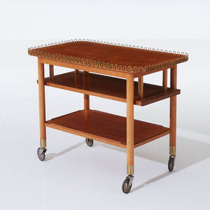 Serveringsvagn mahogny