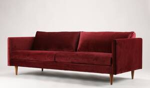 2Up, 3-personers sofa betrukket med velour-stof, model Marc