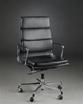 Charles Eames Soft Pad højrygget kontorstol, Model EA -219