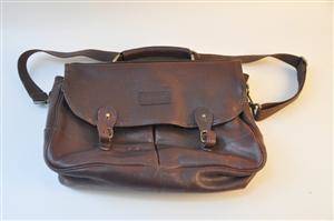 Barbour leather briefcase