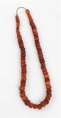 Dansk Rav. Halskæde, 1800-tallet, 29 gr.