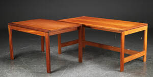 Henning Jensen  Torben Valeur. To borde rektangulære af mahogni 2