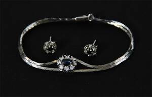Armband och örhängen ett par, sterlingsilver
