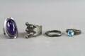 Ringar i silver 4 st