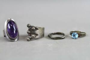 Ringar i silver 4 st