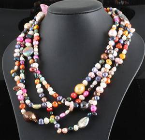 Fresh water pearl long necklace