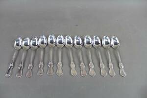 Kaffeskedar i silver GAB Olga 12 st 