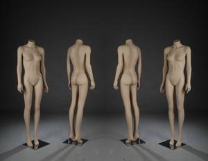 4 stk. dame dekorationsmannequiner 4