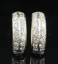 18kt diamond loop earrings approx. 1.20ct