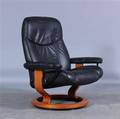 Stressless. Lænestol, sort læder