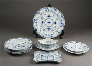 Royal Copenhagen Musselmalet helblonde 8 diverse dele 8