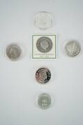 Minnesmynt, silver, 5 st
