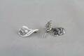 Broscher i silver 2 st