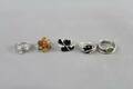 Ringar i silver 5 st