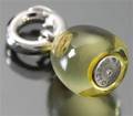 Ole Lynggaard. Sweet drop - lemon kvarts med brillant, 0.015 ct.