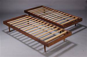 Dansk møbelproducent, par daybeds, teak
