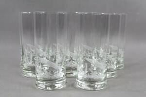 Drinkglas med etsad dekor 9 st