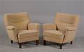 Par lænestole med møbelstof 2